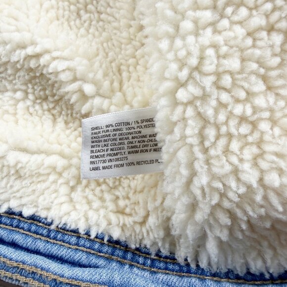 Cat & Jack Sherpa Denim Jean Jacket - Picture 4 of 5